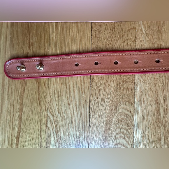 Lot of 5 women’s belts size Small — all leather! Pink, faux snake etc - Picture 8 of 16